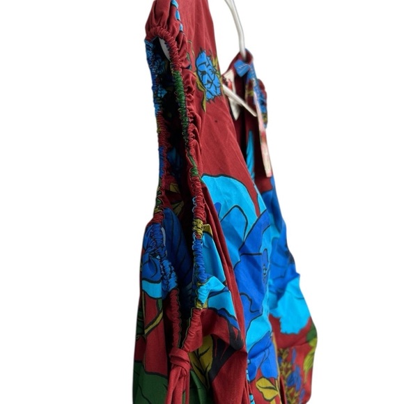 NWT Farm Rio Long-Sleeve V-Neck Midi Dress - Size Medium - Floral - Picture 7 of 9